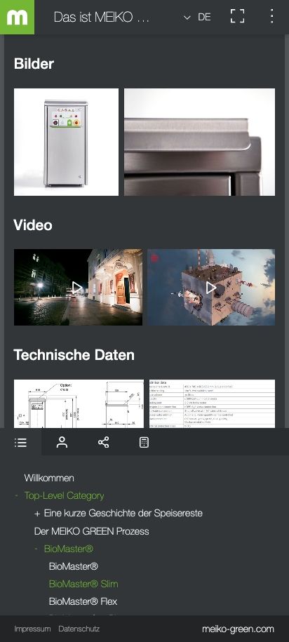 Meiko-Menu Meiko-Menu